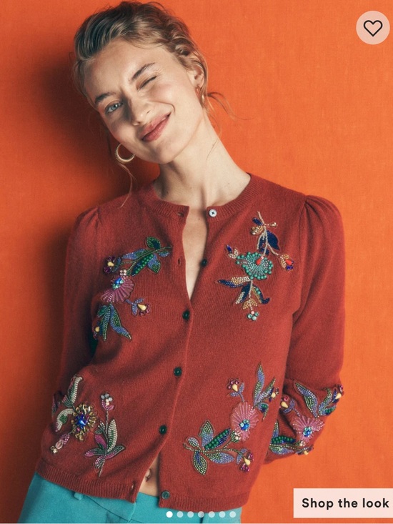 Boden Tops - Boden-Ria Embellished Knit Cardigan